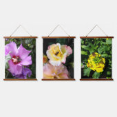 Bumblebee op Hibiscus Flower Hangend Wandkleed (Driedubbel)