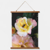 Bumblebee op Hibiscus Flower Hangend Wandkleed (Voorkant 2)