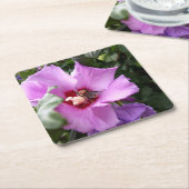 Bumblebee op Hibiscus Flower Kartonnen Onderzetters (Schuin)