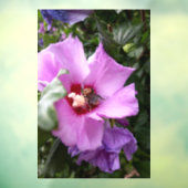 Bumblebee op Hibiscus Flower Raamsticker (Vel 3)