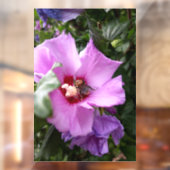 Bumblebee op Hibiscus Flower Raamsticker (Vel 2)
