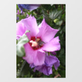 Bumblebee op Hibiscus Flower Raamsticker (Vel)