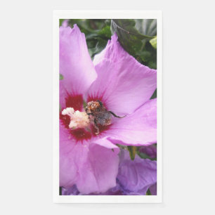 Bumblebee op Hibiscus Flower Servet