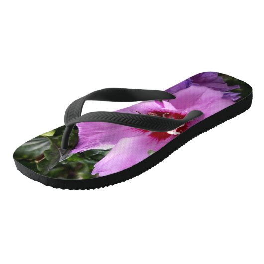 Bumblebee op Hibiscus Flower Teenslippers (Schuin)