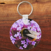 Bumblebee op Verbena sleutelhanger (Voorkant)