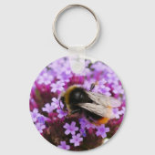 Bumblebee op Verbena sleutelhanger (Achterkant)