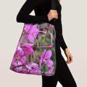 Bumblebee op vuurwerk crossbody tas (Dichtbij)