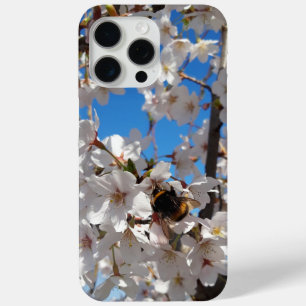 Bumblebee op wilde kersenbloei iPhone 15 pro max hoesje