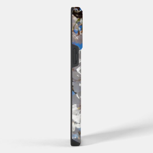 Bumblebee op wilde kersenbloei iPhone hoesje (Rechterkant)