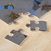 Bumblebee op wilde kersenbloei legpuzzel (Zijkant)