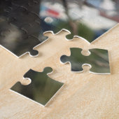 Bumblebee op wilde kersenbloei legpuzzel (Zijkant)