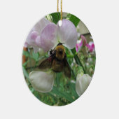 Bumblebee op zoete peper keramisch ornament (Rechts)