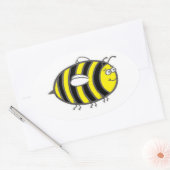 Bumblebee Ovale Sticker (Envelop)