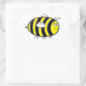 Bumblebee Ovale Sticker (Tas)