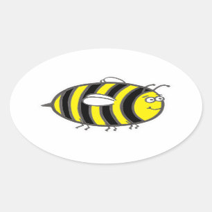 Bumblebee Ovale Sticker