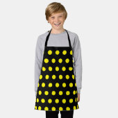 Bumblebee Patronen Gele Polka Dots Black Cute Schort (Gedragen)