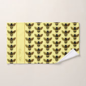 BUMBLEBEE PATTERN GOLD BLACK BETER OP BOTERGEEL BAD HANDDOEK (Handdoek)