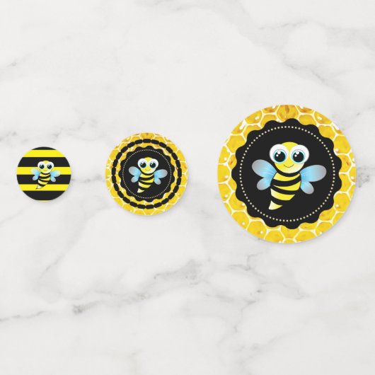 Bumblebee persoonlijke Confetti van Baby shower (Voorkanten)