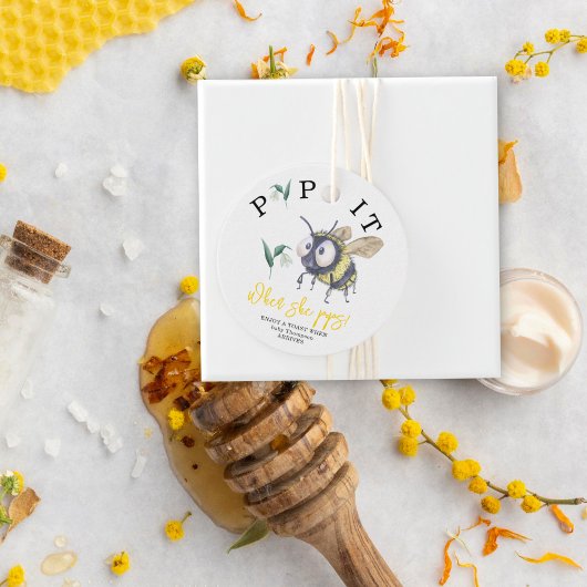 Bumblebee - Pop het! Als ze poppen! Bedankjes Labels