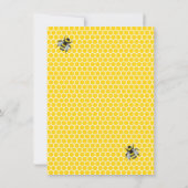 Bumblebee raad eens wie? Baby shower game Kaart (Achterkant)