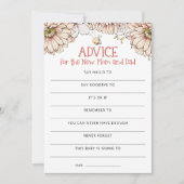 Bumblebee raad wie mam of pap Baby shower spel Bedankkaart (Voorkant)