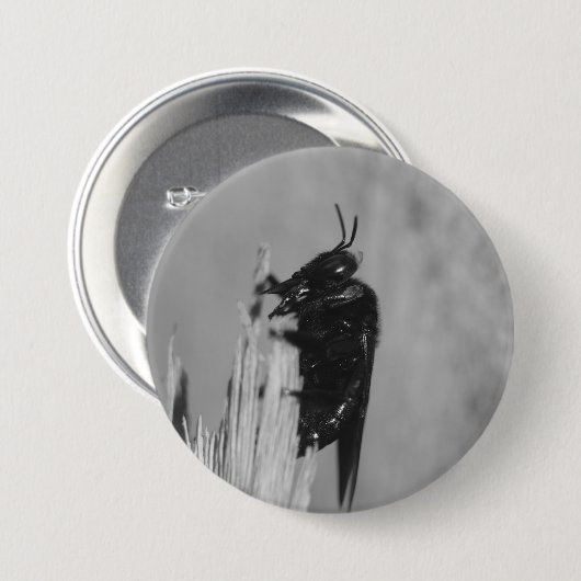 Bumblebee Ronde Button 7,6 Cm (Voorkant /achterkant)