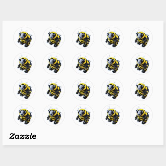 BumbleBee Ronde Sticker (Vel)
