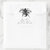 Bumblebee Ronde Sticker (Tas)