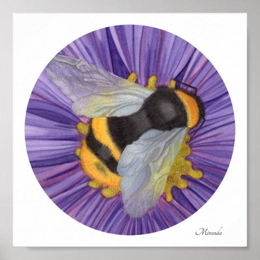 Bumblebee Small Art Print Ready naar Lijst Miranda (Voorkant)
