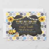 Bumblebee Sweet als Can Bee Boy Baby shower Kaart (Voorkant)