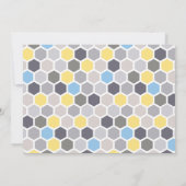 Bumblebee Sweet als Can Bee Boy Baby shower Kaart (Achterkant)