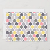 Bumblebee Sweet als Can Bee Girl Baby shower Kaart (Achterkant)