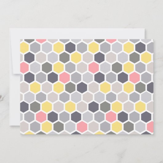 Bumblebee Sweet als Can Bee Girl Baby shower Kaart (Achterkant)