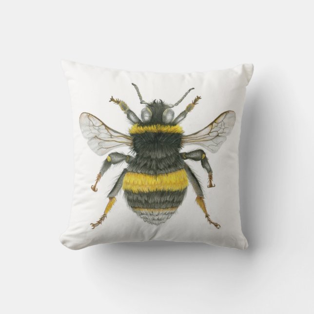 Bumblebee Throw Cushion Kussen (Voorkant)