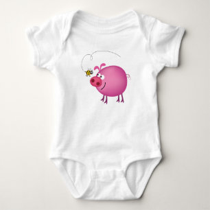 Bumblebee Varkenspaar Baby Sleeper Romper