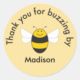 Bumblebee verjaardag dank je sticker
