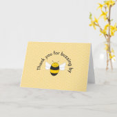 Bumblebee verjaardagsfeestje bedankje kaart (Gele Bloem)