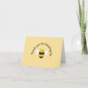 Bumblebee verjaardagsfeestje bedankje kaart