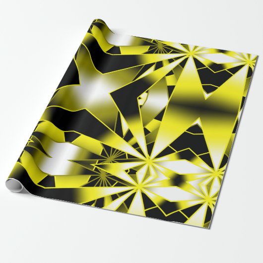 Bumblebee verloopkleur Vulling perspectieftekening Cadeaupapier (Uitgerold)