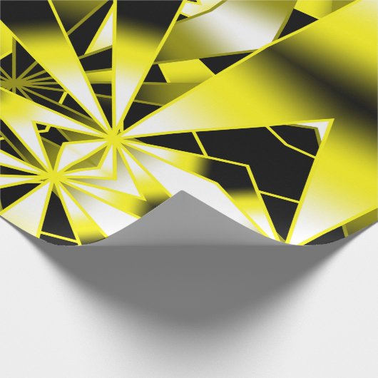 Bumblebee verloopkleur Vulling perspectieftekening Cadeaupapier (Hoek)