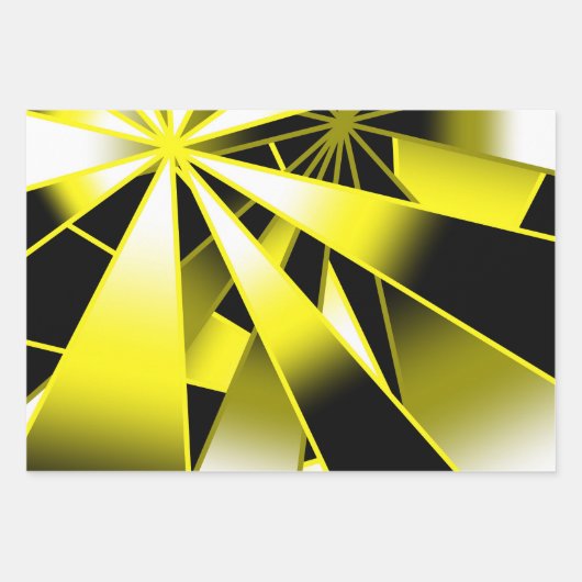 Bumblebee verloopkleur Vulling perspectieftekening Inpakpapier Vel (Voorkant)