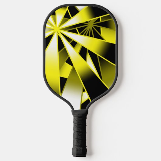 Bumblebee verloopkleur Vulperspectiefkunst Pickleball Paddle (Achterkant)