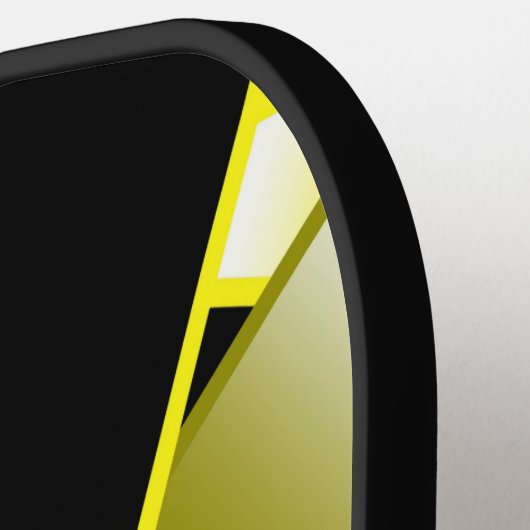 Bumblebee verloopkleur Vulperspectiefkunst Pickleball Paddle (Links Detail)