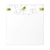 Bumblebee vliegende gele zwarte bijen notitieblok (Voorkant)