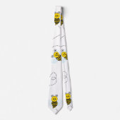 Bumblebee vliegende gele zwarte bijen stropdas (Voorkant)