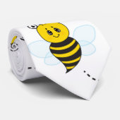 Bumblebee vliegende gele zwarte bijen stropdas (Opgerold)