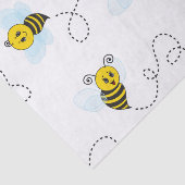 Bumblebee vliegende gele zwarte bijen tissuepapier (Detail)