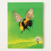 Bumblebee vliegende illustratie planner (Achterkant)