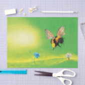 Bumblebee vliegende illustratie tissuepapier (Craft)