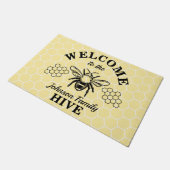 Bumblebee Welkom bij onze Hive-handtekening Deurmat (Schuin)